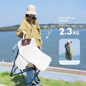 Lightweight folding moon chair for camping, picnic and outdoor leisure wholesale supply